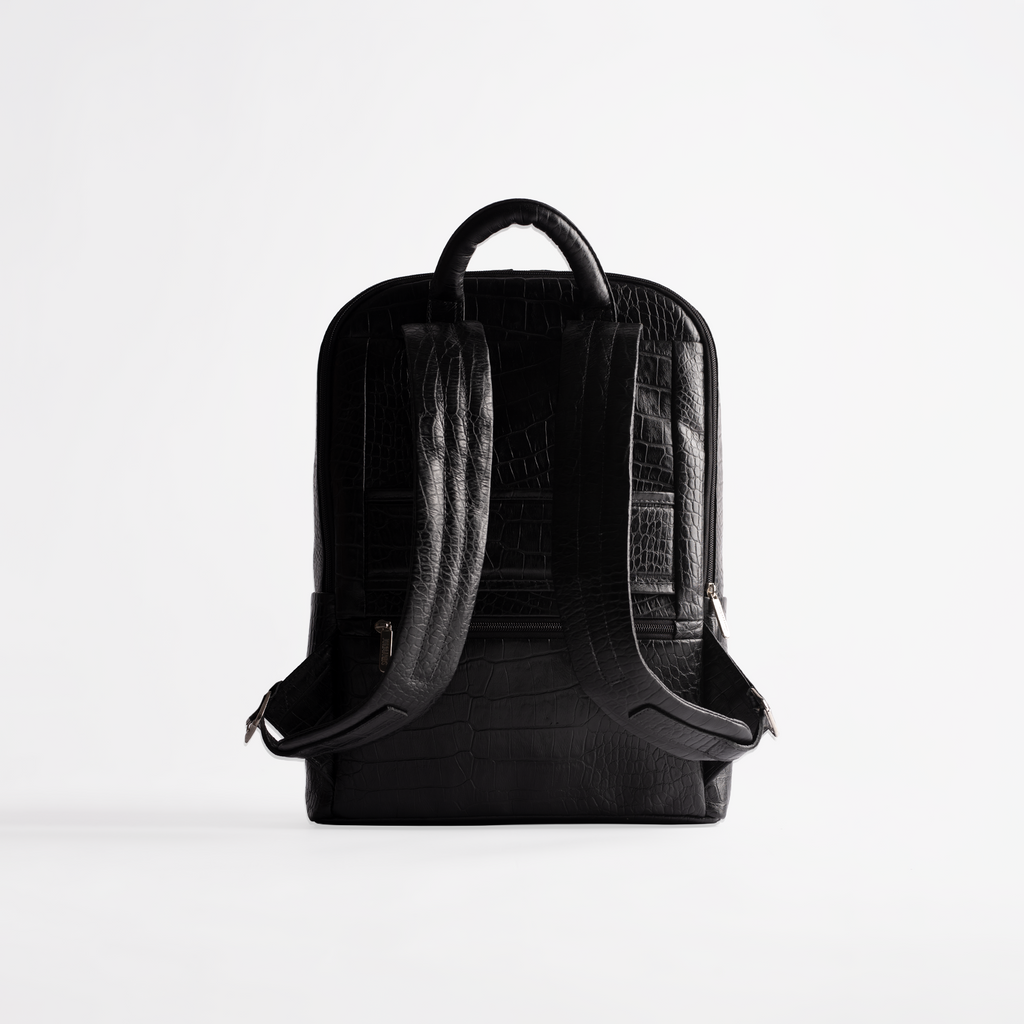 Black Croco Backpack