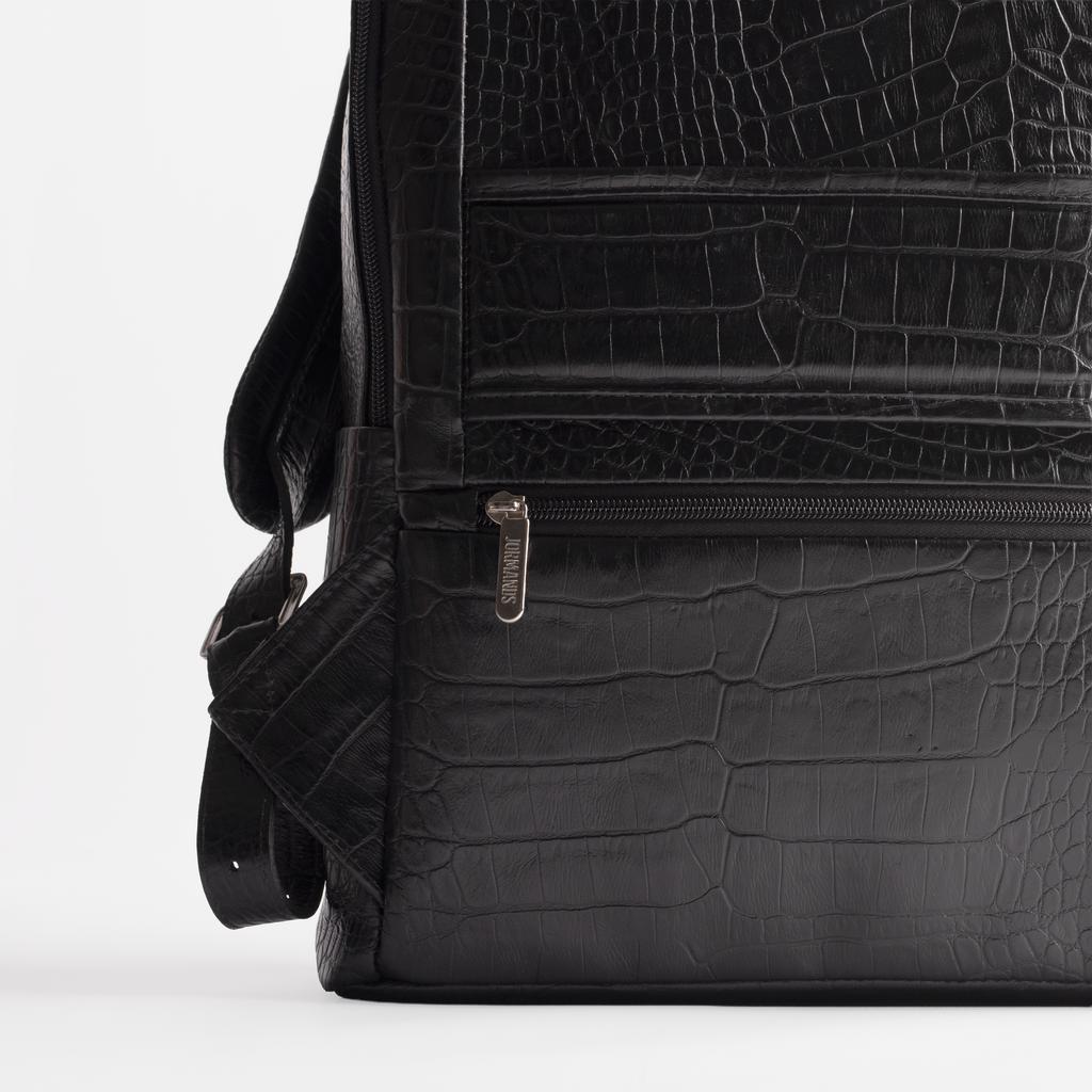 Black Croco Backpack