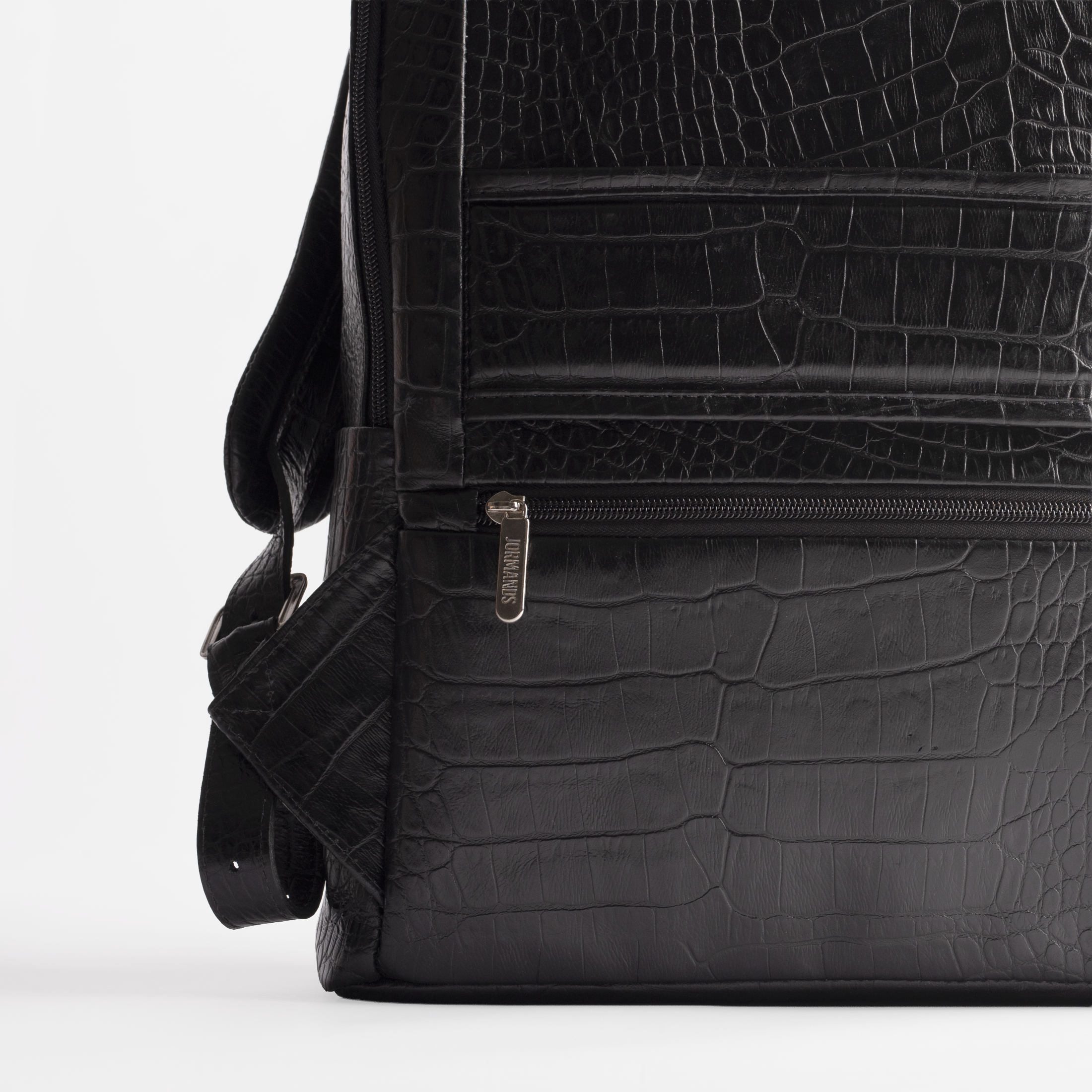 Black Croco Backpack