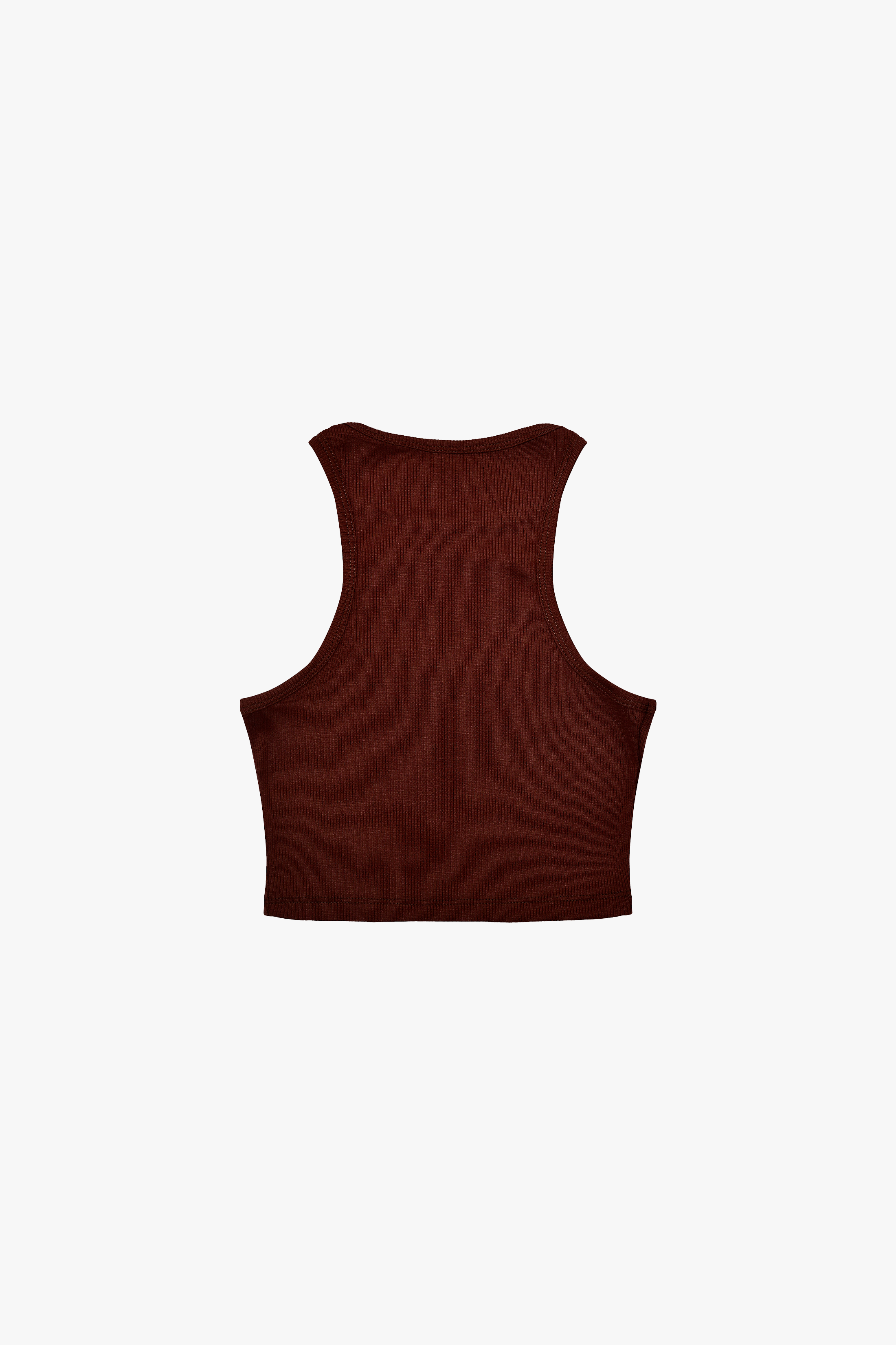 Crop Top Básico Café