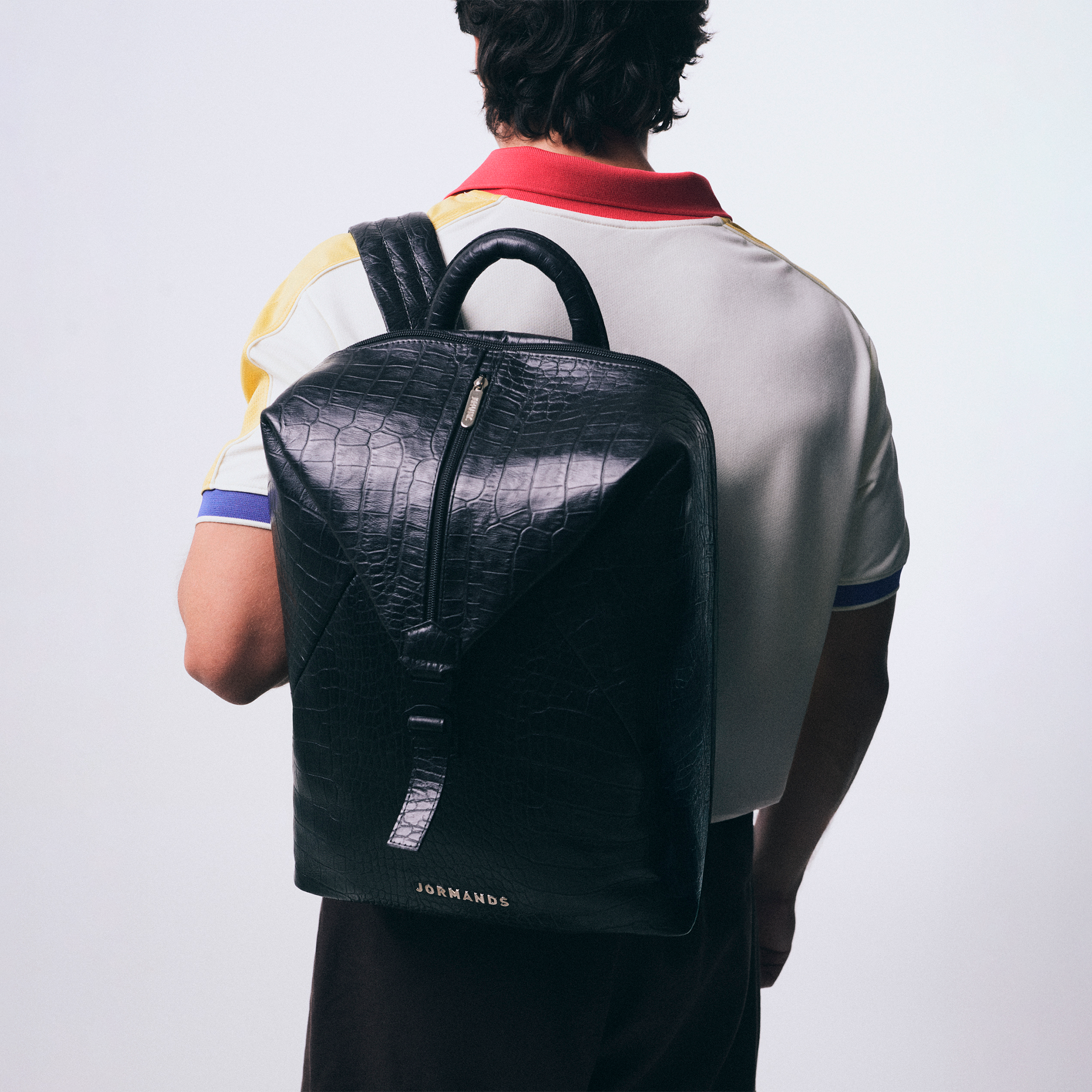 Black Croco Backpack