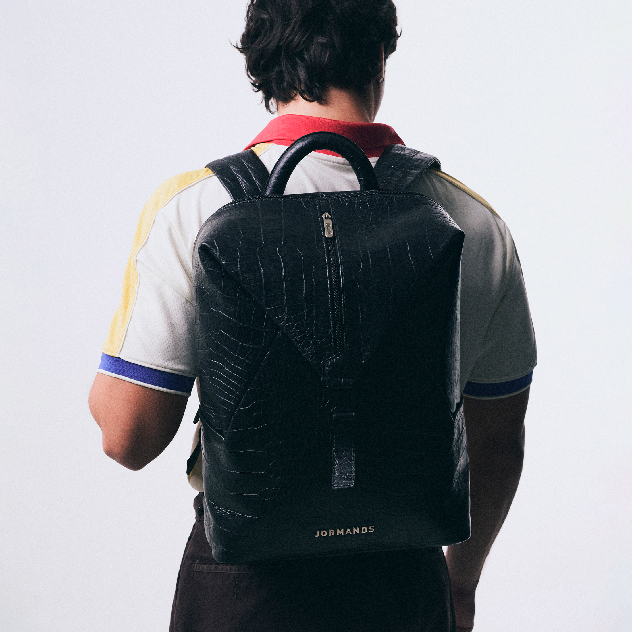 Black Croco Backpack