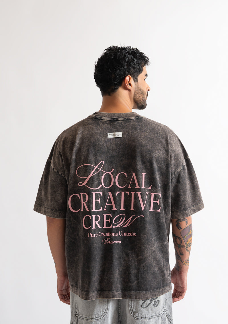 Local creative crew black t-shirt