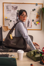 Brunette Hobo Bag
