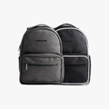 Two Stamp Backpacks (Black White & Gray)