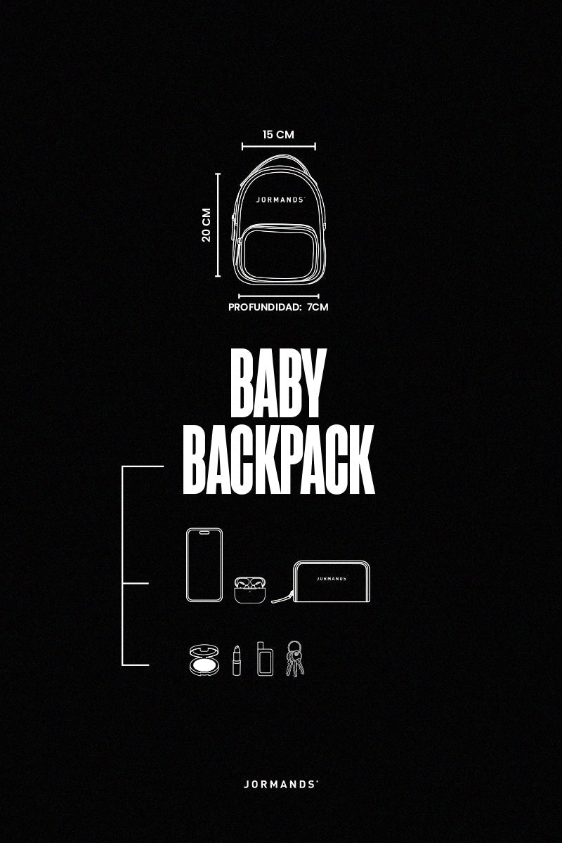 Black baby backpack