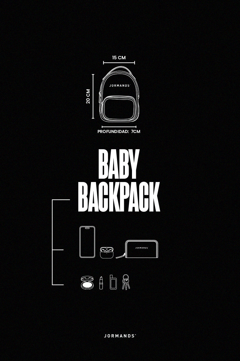 Black baby backpack